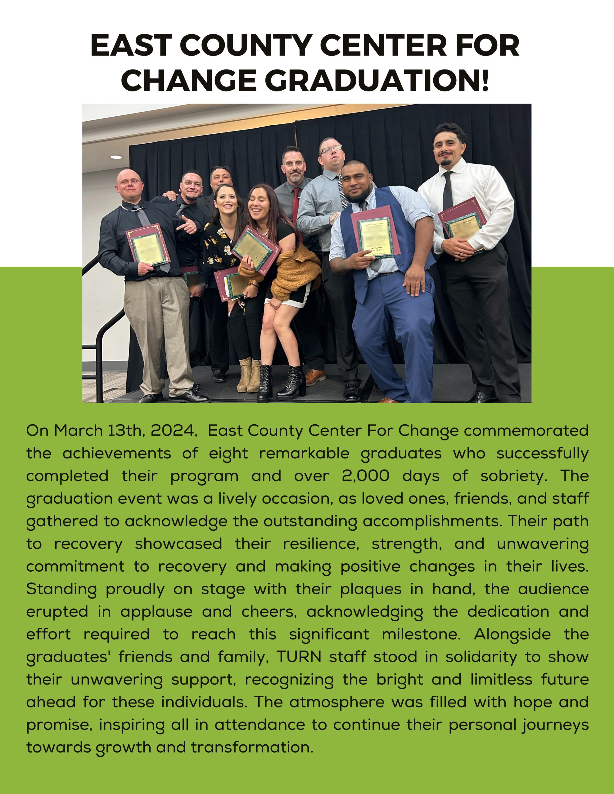 East County Center For Change Graduation - TURN
